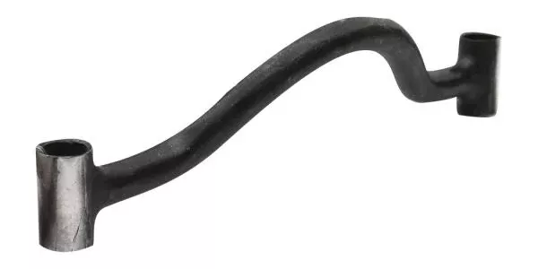 #1026BS: 5" Black steel forward port mouthpiece with copper inlays