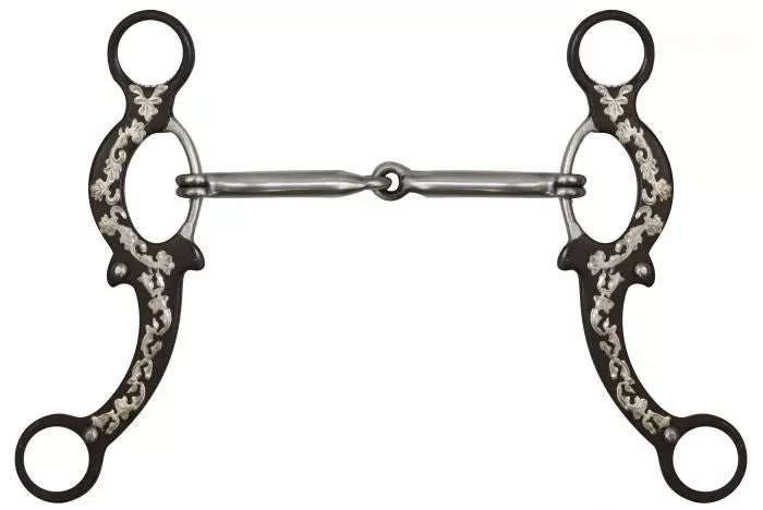 #238430: Showman 5" Brown Steel Snaffle bit