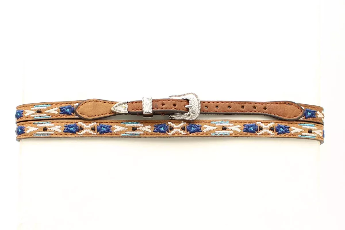 3/8" Aztec Embroidered Hatband