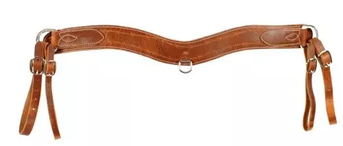 #3062: Harness Leather Tripping Collar with barbwire tooling