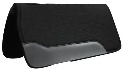 #30946-3: 31" x 31" This pad is black felt on the top and bottom with a 3/4" neoprene center, it ha