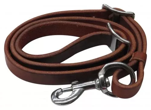 #72010: Showman3/4" x 40" Oiled harness leather tie down strap