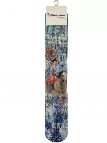 "Cowgirl and Roses" Socks