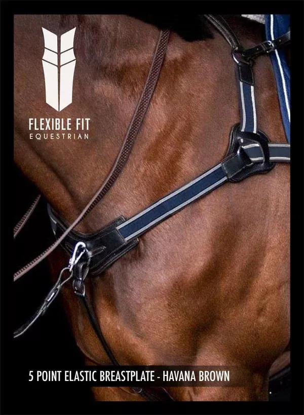 Flexible Fit - 5 point Elastic Breastplate.