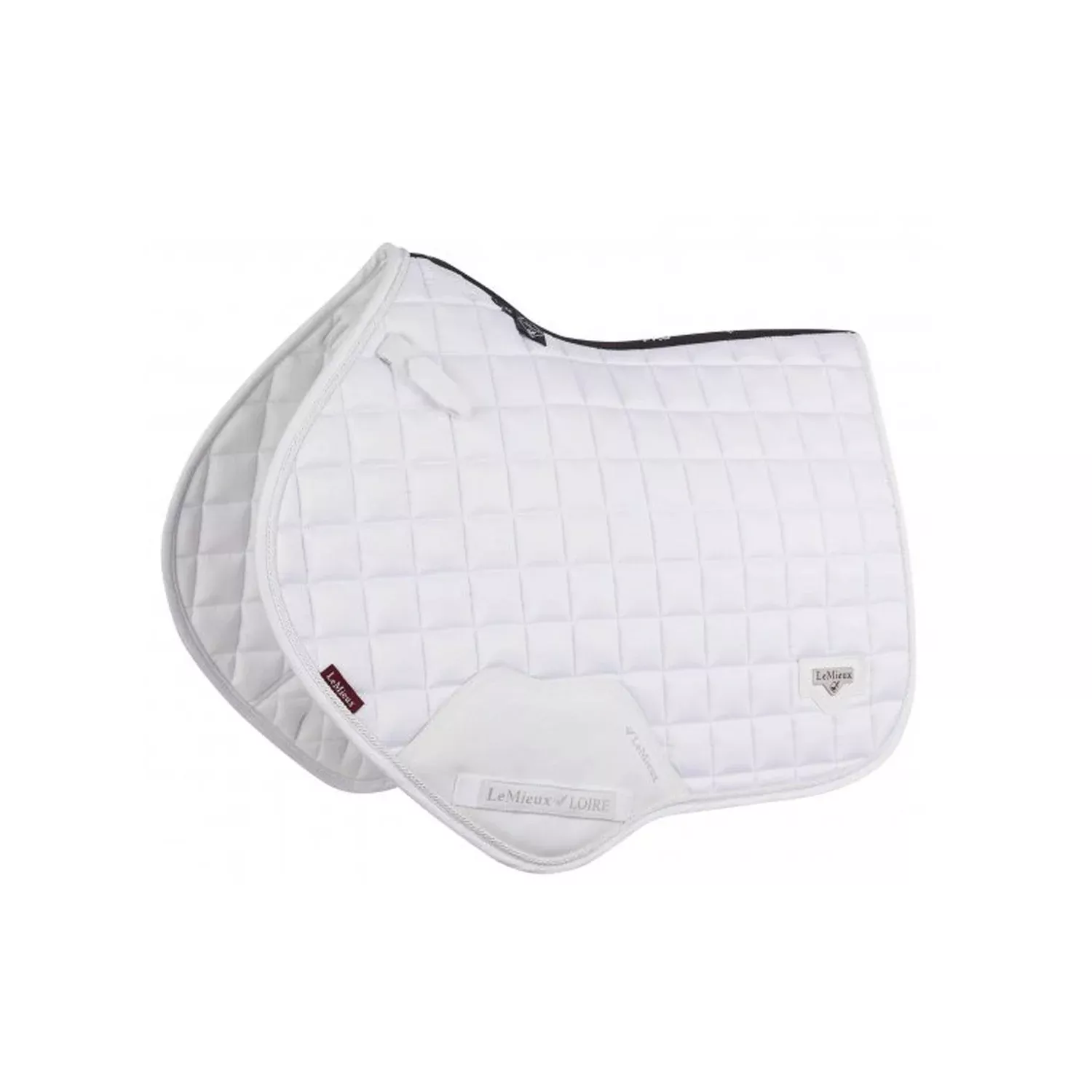 LeMieux Loire Classic Satin Close Contact Square Saddle Pad - White