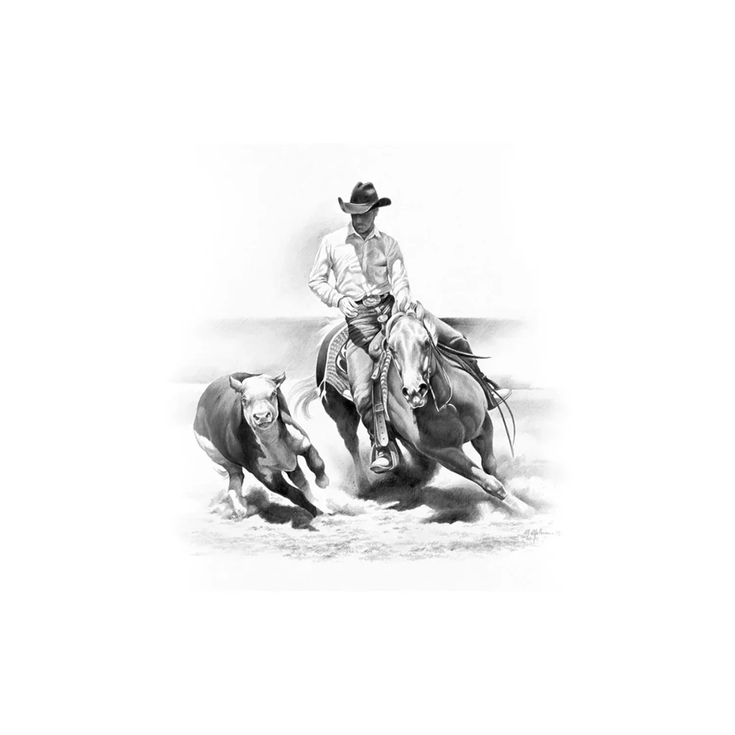PRINT WITH EQUESTRIAN SUBJECTS