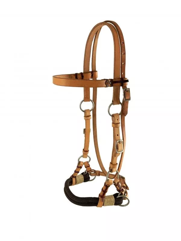 ShowmanArgentina Cow Leather Light Oil leather side pull
