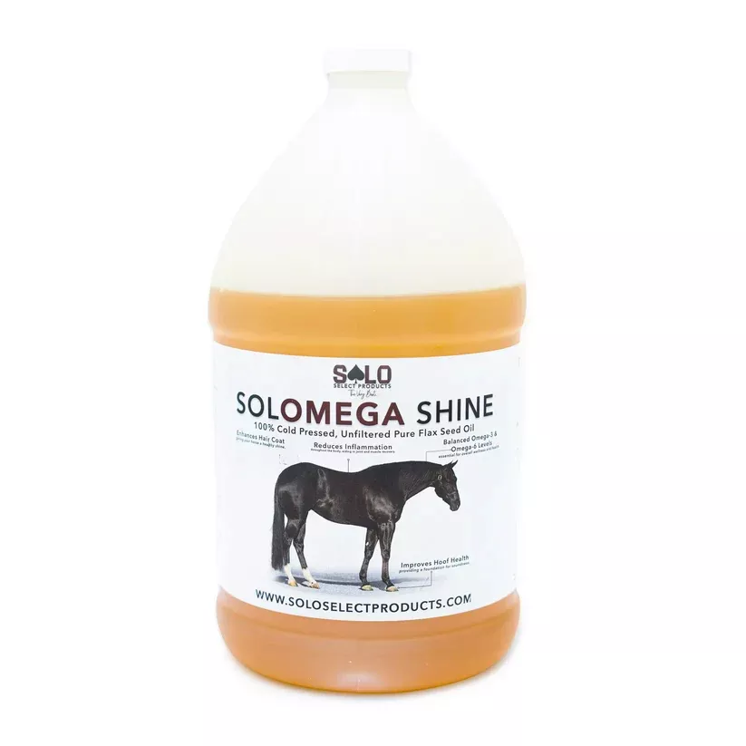 Solo Select SoloMega Shine: 100% Pure Flax Oil- Gallon
